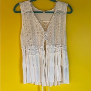 POL Sleeveless  BOHO inspired Top